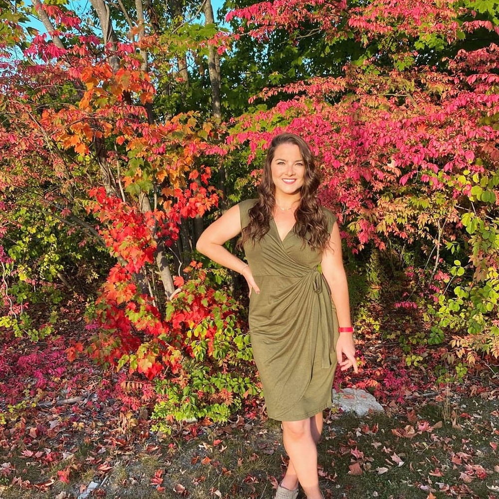 Berydress Olive Maxi Wrap Dress